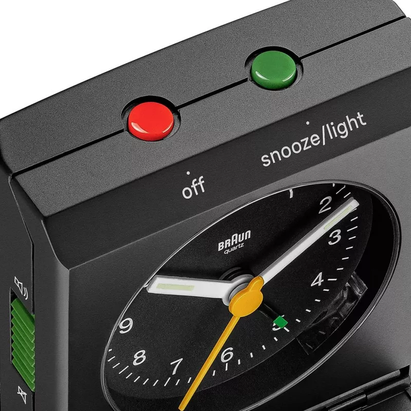 BRAUN BC 05 B Sulankstomas kelioninis žadintuvas, juodas