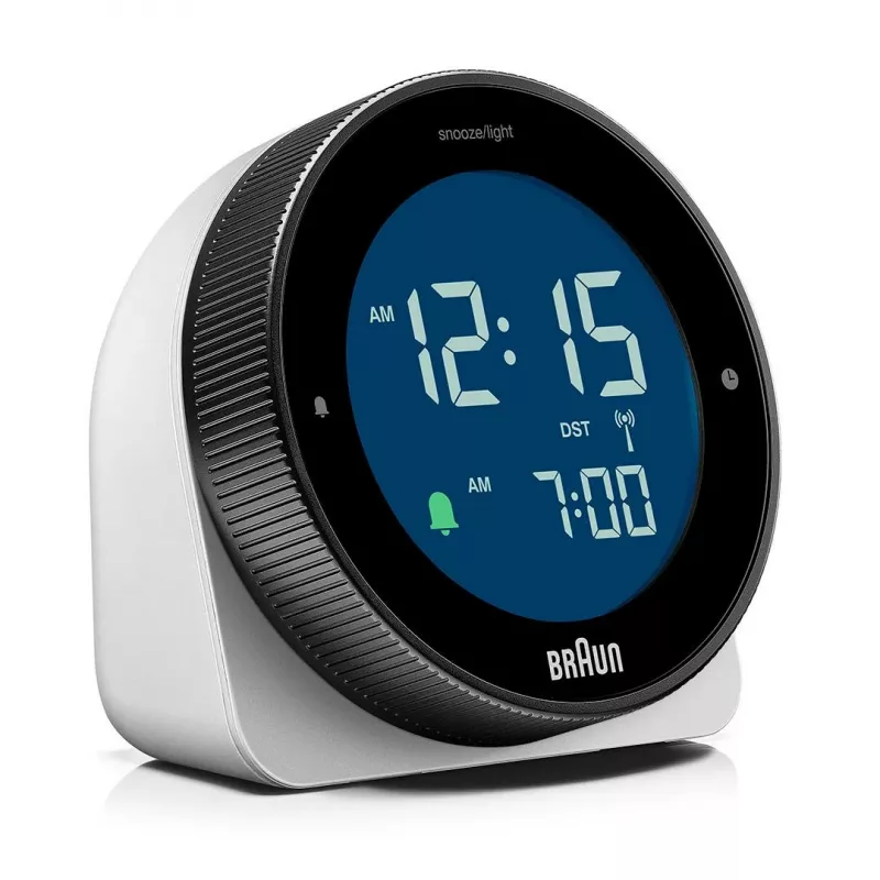 Braun BC24W-DCF radijo valdomas laikrodis sieninis/stalinis Baltas