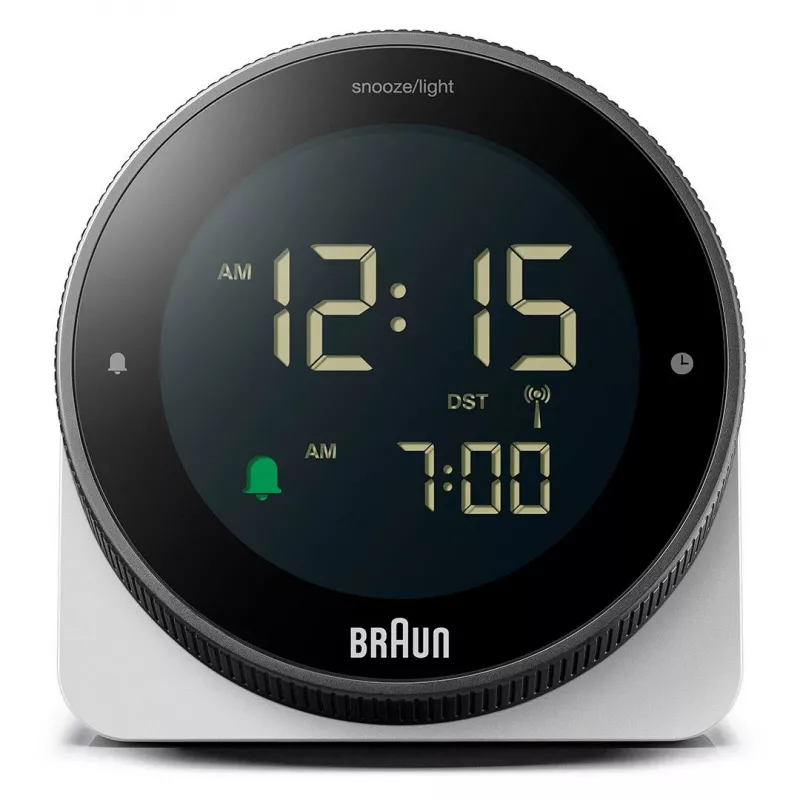 Braun BC24W-DCF radijo valdomas laikrodis sieninis/stalinis Baltas