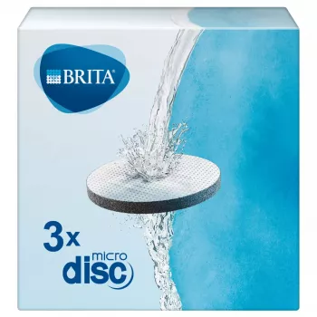 BRITA MicroDisc vandens filtro diskas (3 vnt.) – aktyvuota kokoso anglis, dalelės ≥15 μm