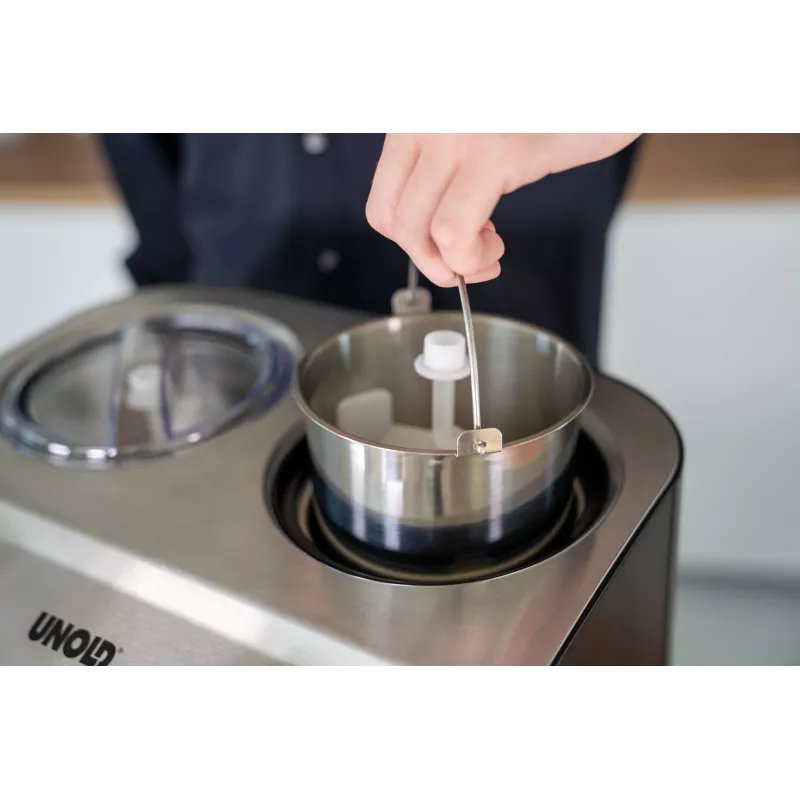 Unold Doppio kompresorinis ledų gaminimo aparatas 2,4 L 250 W Juodas, satino plienas
