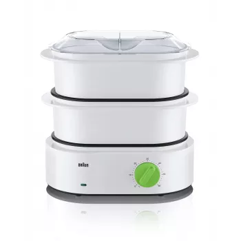 Garinis puodas Braun FS 3000, 2 krepšiai, stalviršinis, 850 W, žalias/baltas
