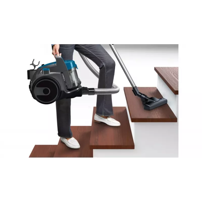 Cikloninis dulkių siurblys Bosch BGS05A220 700 W be maišelio 1,5 l, teleskopinis nerūdijančio plieno vamzdis, plaunamas EPA filtras