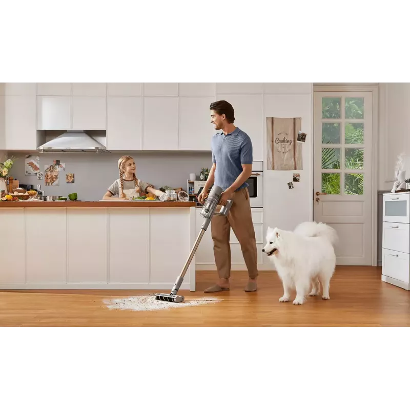 Dreame Z10 2-in-1 lazdelinis siurblys su rankiniu režimu, sausas valymas, be maišelio, 0,5 l, 481 W, smėlio spalvos, 2900 mAh