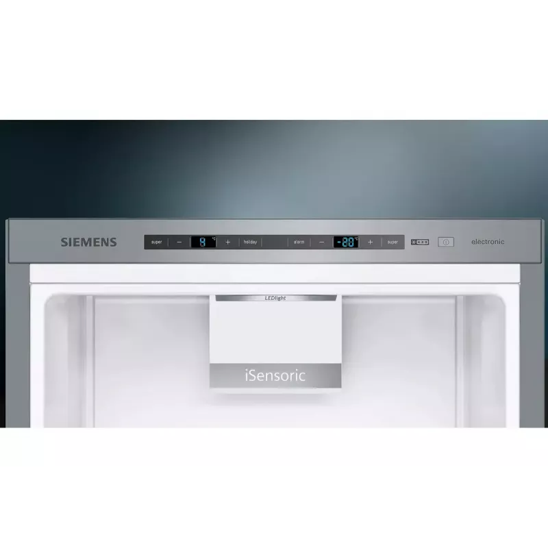 Siemens iQ500 KG39E8IBA šaldytuvas-šaldiklis, laisvai pastatomas, 343 l, nerūdijantis plienas