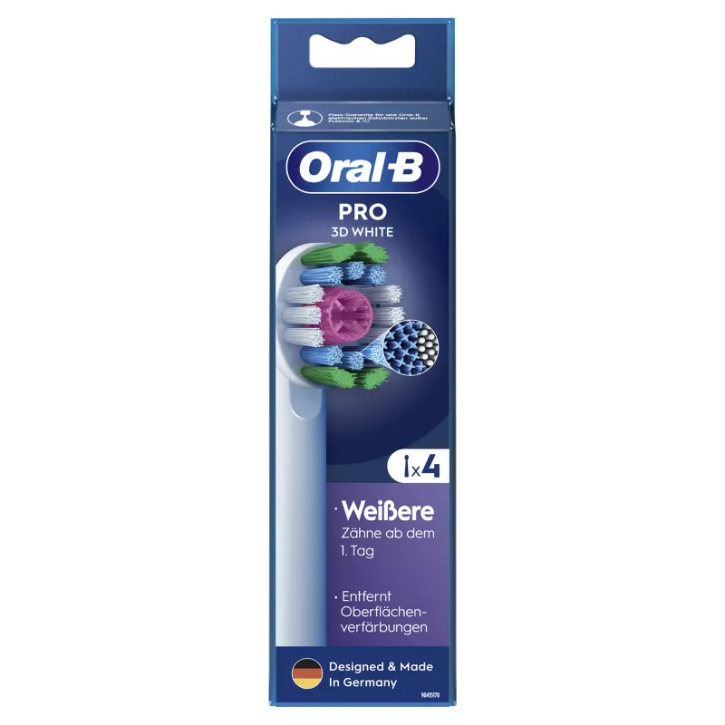 Dantų šepetėlio galvutės Oral-B 860960 4 vnt., baltos, keičiamos