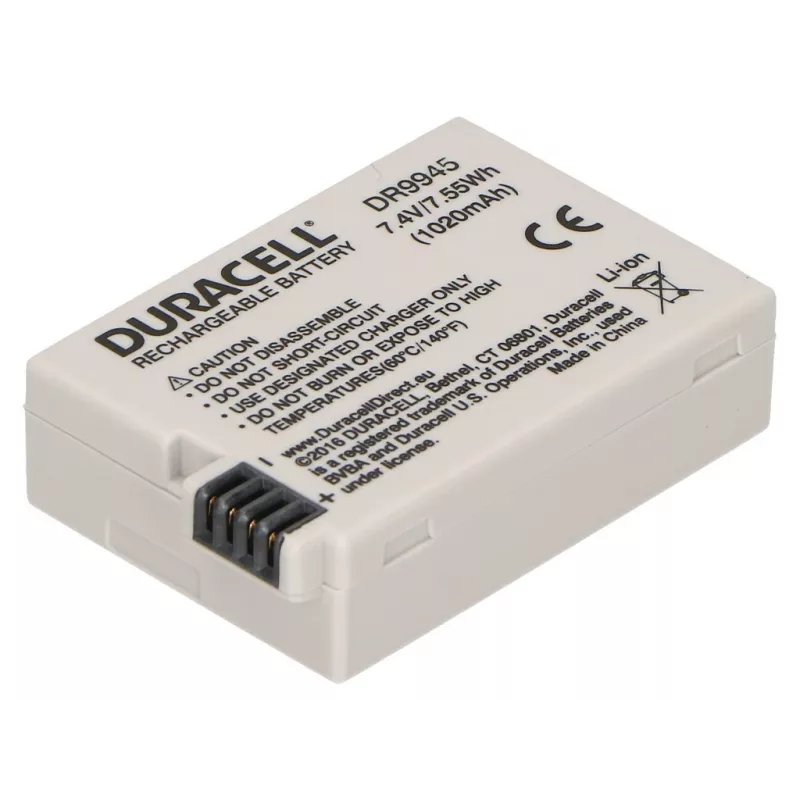 Duracell akumuliatorius fotoaparatui – atitinka Canon LP-E8, 1020 mAh, 7,4 V, ličio jonų (Li-Ion)