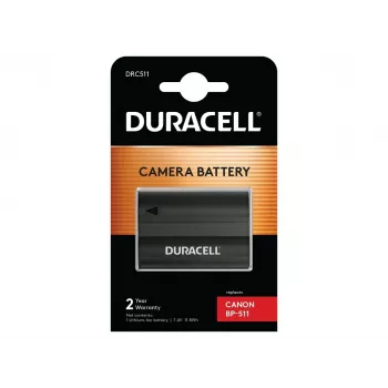 Akumuliatoriaus baterija Duracell DRC511, skirta Canon BP-511/BP-512, 1600 mAh