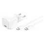 Belkin WCA008kq1MWH-B6 30 W USB-C sieninis greitasis kroviklis