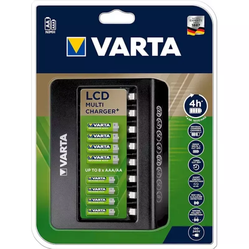 Baterijų įkroviklis Varta LCD Multi Charger+