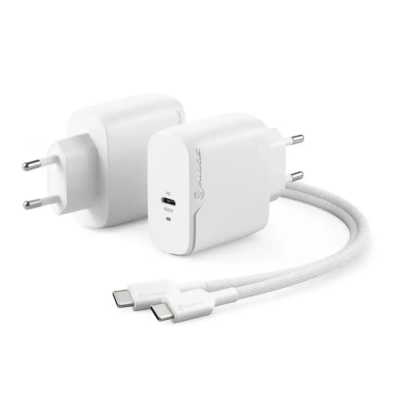 AC įkroviklis ALOGIC 1X65 Universal White