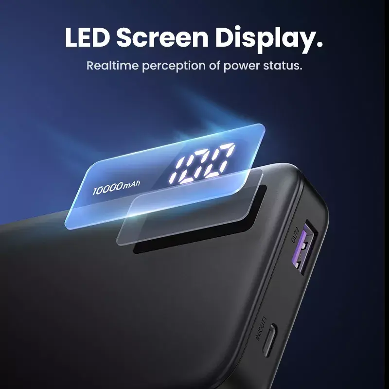 Ugreen 25742 Power bank Li-Ion 10000 mAh juodas