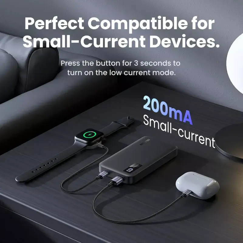 Ugreen 25742 Power bank Li-Ion 10000 mAh juodas