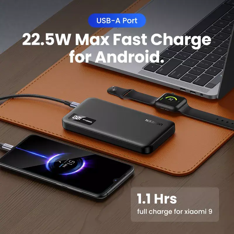 Ugreen 25742 Power bank Li-Ion 10000 mAh juodas