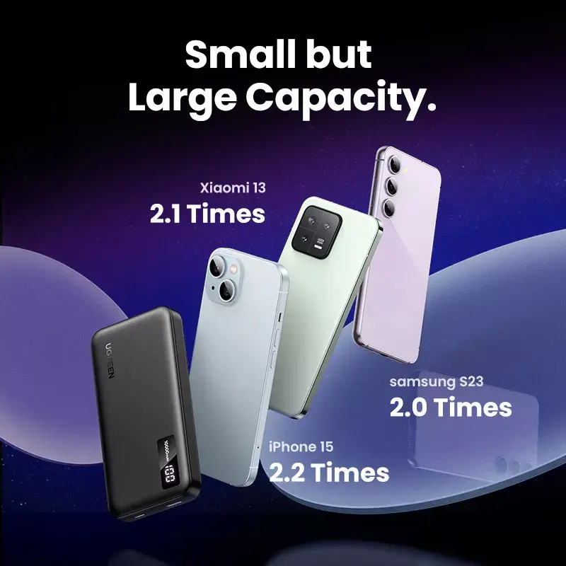 Ugreen 25742 Power bank Li-Ion 10000 mAh juodas