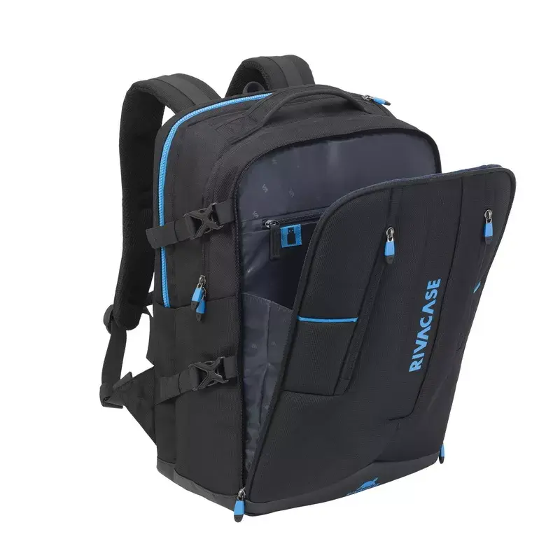 Kuprinė-dėklas nešiojamam kompiuteriui Rivacase 7860, 43,9 cm (17,3 inch), poliesteris, juoda/mėlyna