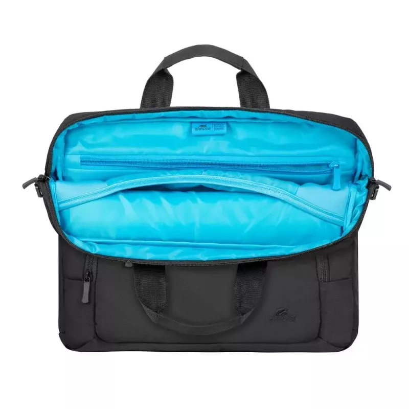 Rivacase 7521 Alpendorf ECO nešiojamojo kompiuterio krepšys 13,3–14 colių (35,6 cm), drobė, juodas