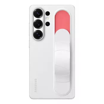 Dėklas Samsung Galaxy S25 Ultra Monochromatic White su stoveliu
