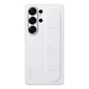 Dėklas Samsung Galaxy S25 Ultra Monochromatic White su stoveliu