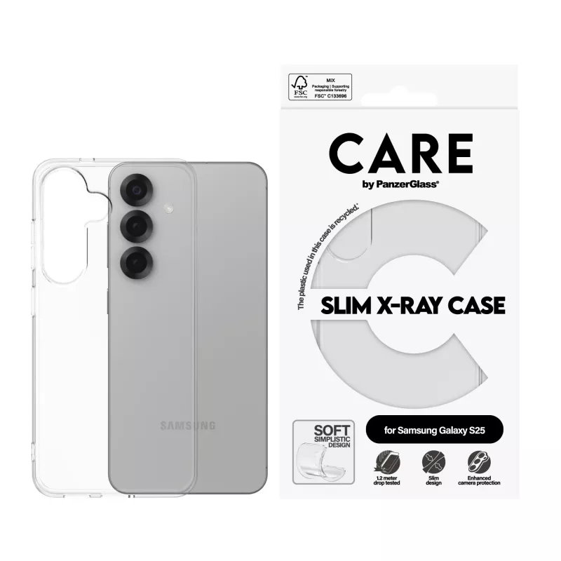 PanzerGlass Samsung Galaxy S25 X-Ray Soft Basic permatas dėklas