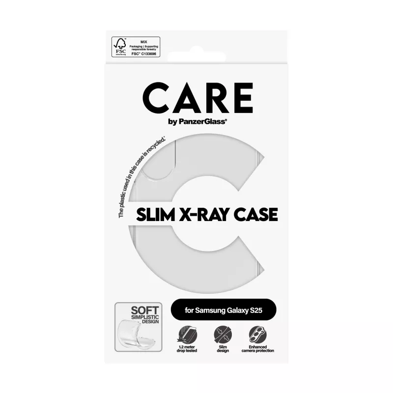 PanzerGlass Samsung Galaxy S25 X-Ray Soft Basic permatas dėklas