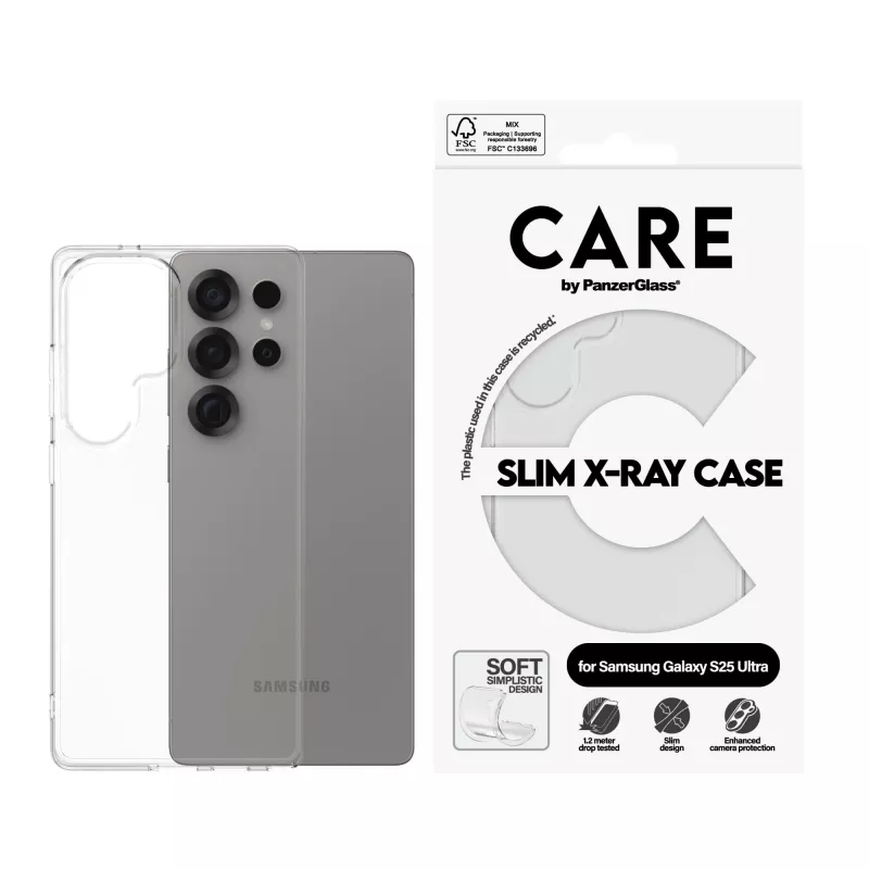 Dėklas PanzerGlass Samsung Galaxy S25 Ultra Skaidrus X-Ray Soft