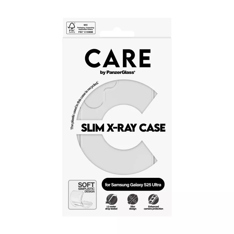 Dėklas PanzerGlass Samsung Galaxy S25 Ultra Skaidrus X-Ray Soft