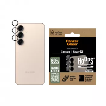 PanzerGlass ® Hoops® Camera Lens Protector Skaidrus Samsung Galaxy S25