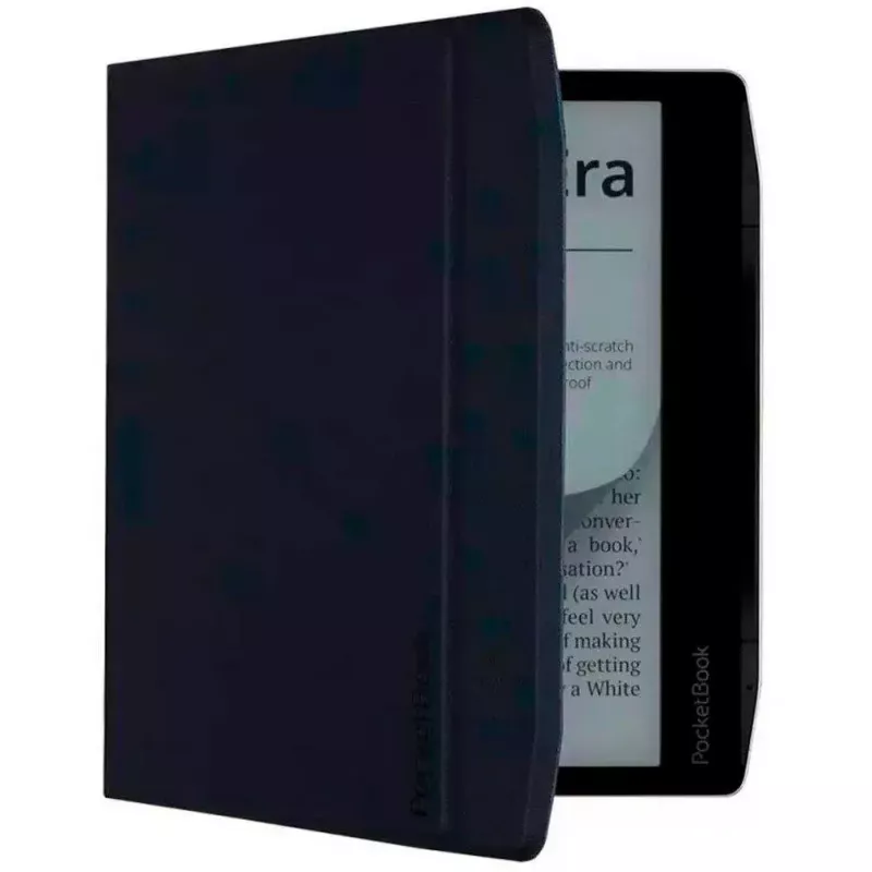 Dėklas planšetei PocketBook HN-QI-PU-700-WB-WW — apsauginis dangtelis 7 colių įrenginiams, mėlynas