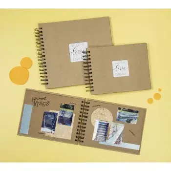 Hama Craft rudos spalvos fotoalbumas 40 lapų 10x15 cm spiralinis įrišimas