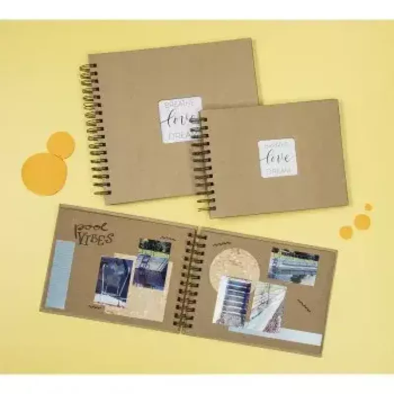 Hama Craft rudos spalvos fotoalbumas 40 lapų 10x15 cm spiralinis įrišimas