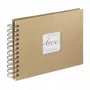 Hama Craft rudos spalvos fotoalbumas 40 lapų 10x15 cm spiralinis įrišimas