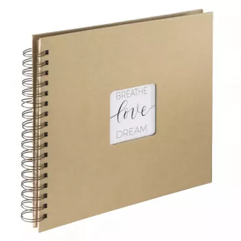 Hama Craft fotoalbumas rudas 80 lapų 10x15 spiralinis įrišimas