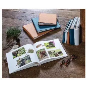 Hama raukšlėtas fotoalbumas Mėlynas 200 lapų 10x15 cm knyginis įrišimas