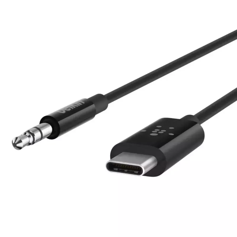 Garso kabelis Belkin RockStar 3,5 mm su USB-C jungtimi