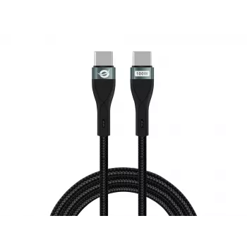 Conceptronic ETTA01B20 USB C-C PD 3.0 greito įkrovimo laidas 100W 2m, 20V 5A, 480Mbps, E-Mark