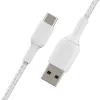 USB kabelis Belkin CAB002BT3MWH 3 m USB A USB C Baltas