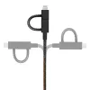 USB laidas Native Union BELT-ULC-CS-BLK-NP 2 m USB A / USB C / Micro USB A / Lightning juodas