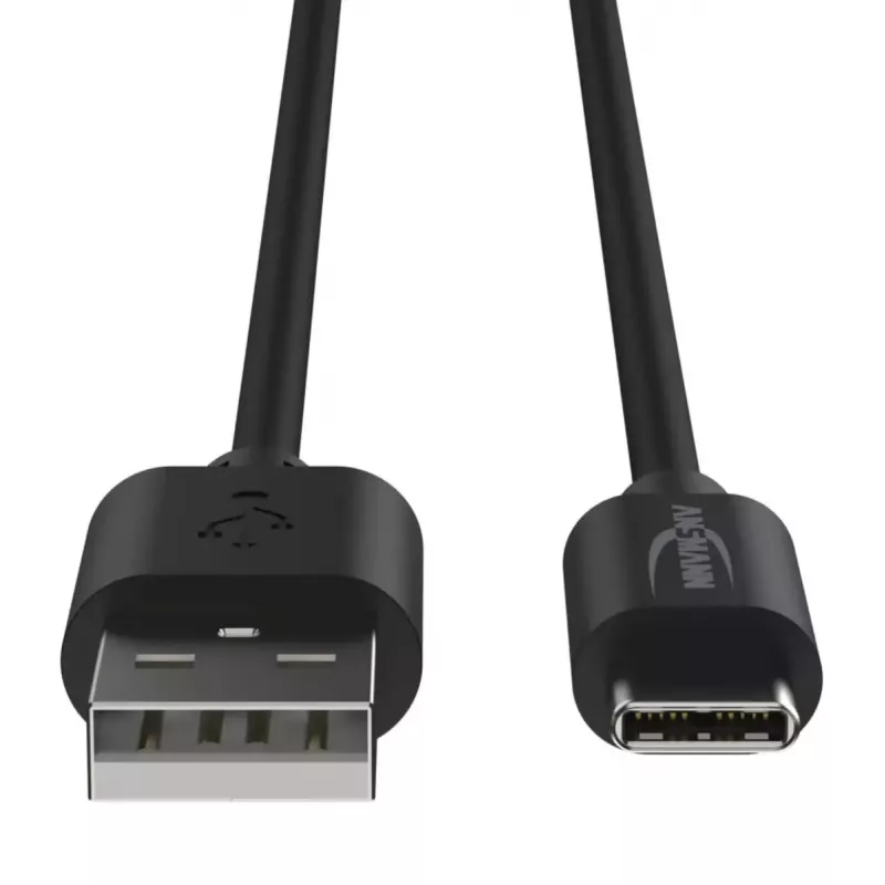 USB laidas Ansmann 1700-0130 1m USB A USB C juodas
