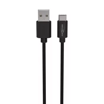 USB laidas Ansmann 1700-0130 1m USB A USB C juodas