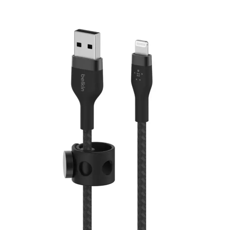 Laidinio ryšio kabelis Belkin CAA010BT1MBK 1 m Juodas USB A – Lightning