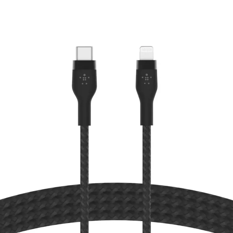 Laidinė USB-C į Lightning jungtis Belkin CAA011BT2MBK 2 m juoda