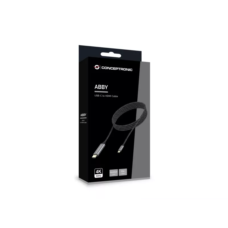 Conceptronic USB-C į HDMI laidas, vyriškas į vyrišką, 4K 60Hz, 2 m