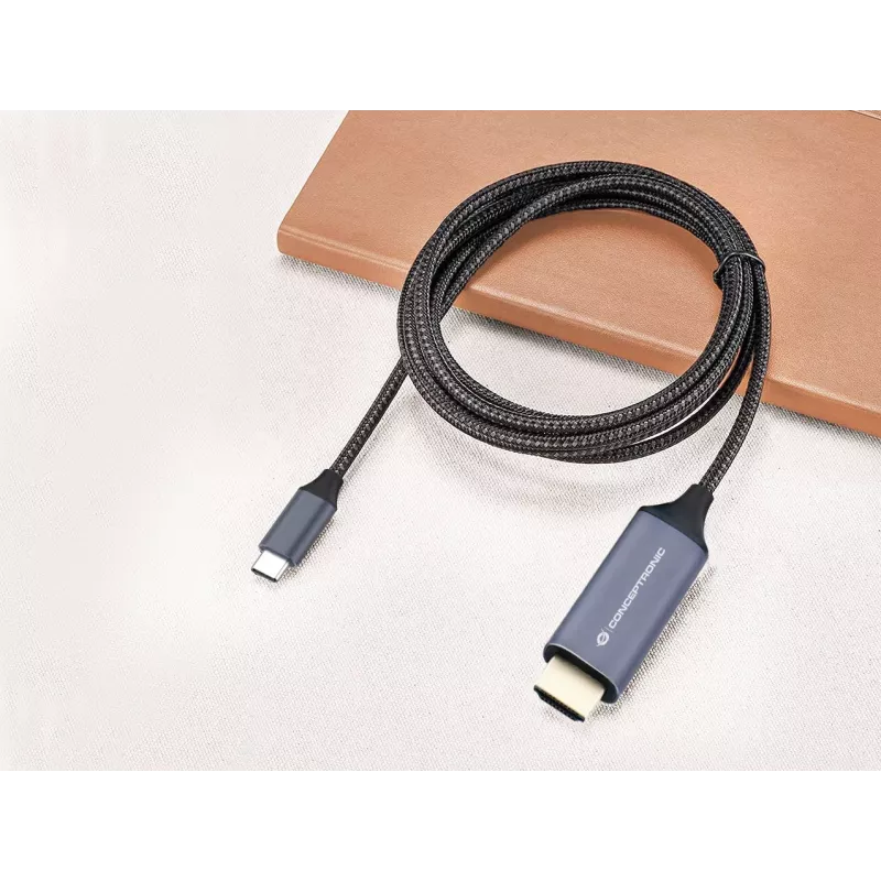 Conceptronic USB-C į HDMI laidas, vyriškas į vyrišką, 4K 60Hz, 2 m