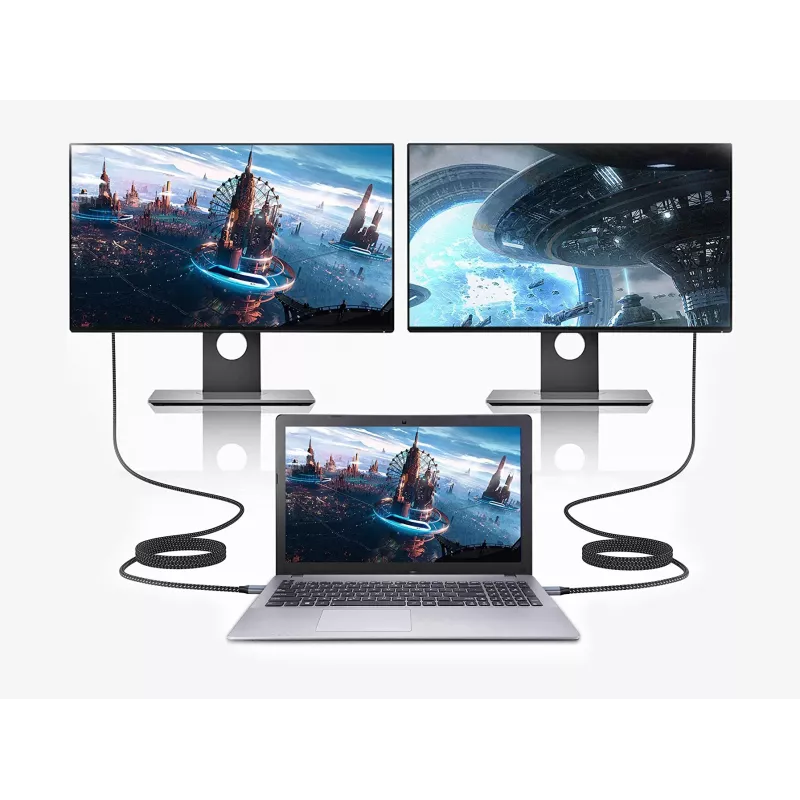 Conceptronic USB-C į HDMI laidas, vyriškas į vyrišką, 4K 60Hz, 2 m