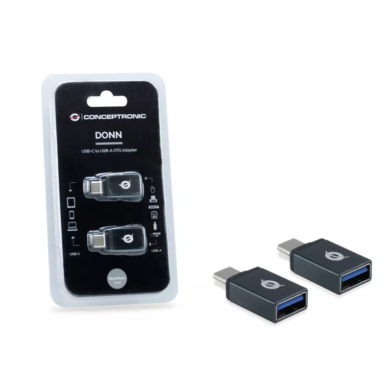 USB-C į USB-A OTG adapteris 2 vnt. Conceptronic DONN03G