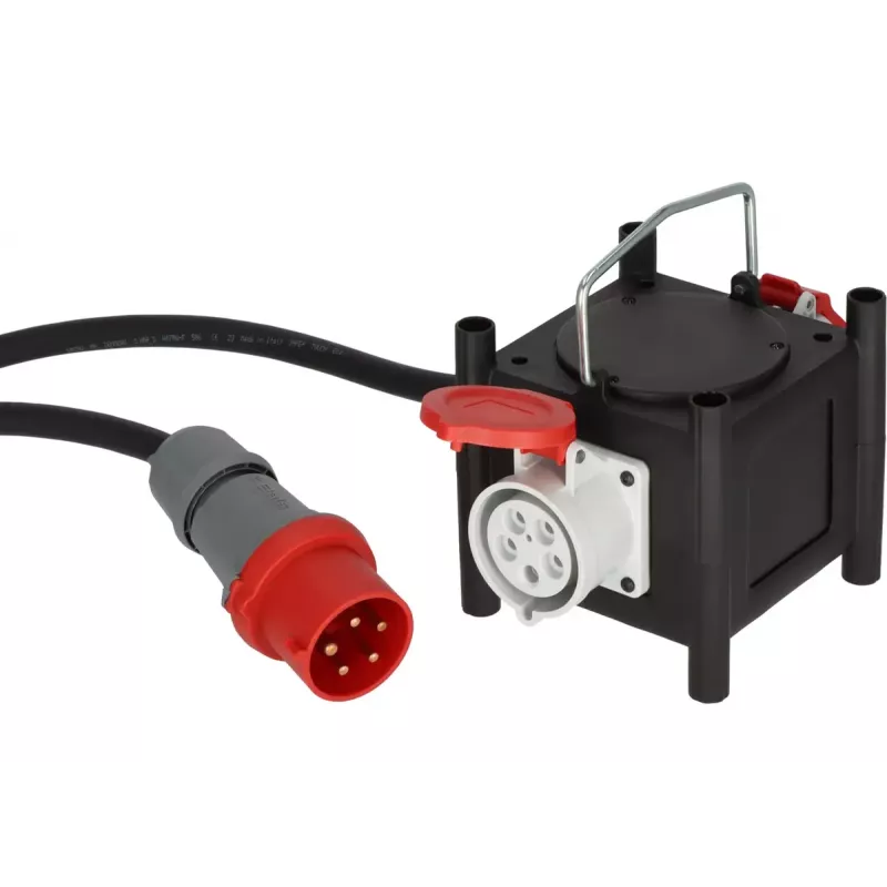 Brennenstuhl Power Extension 2m 2 AC Outlet Outdoor Black Red White