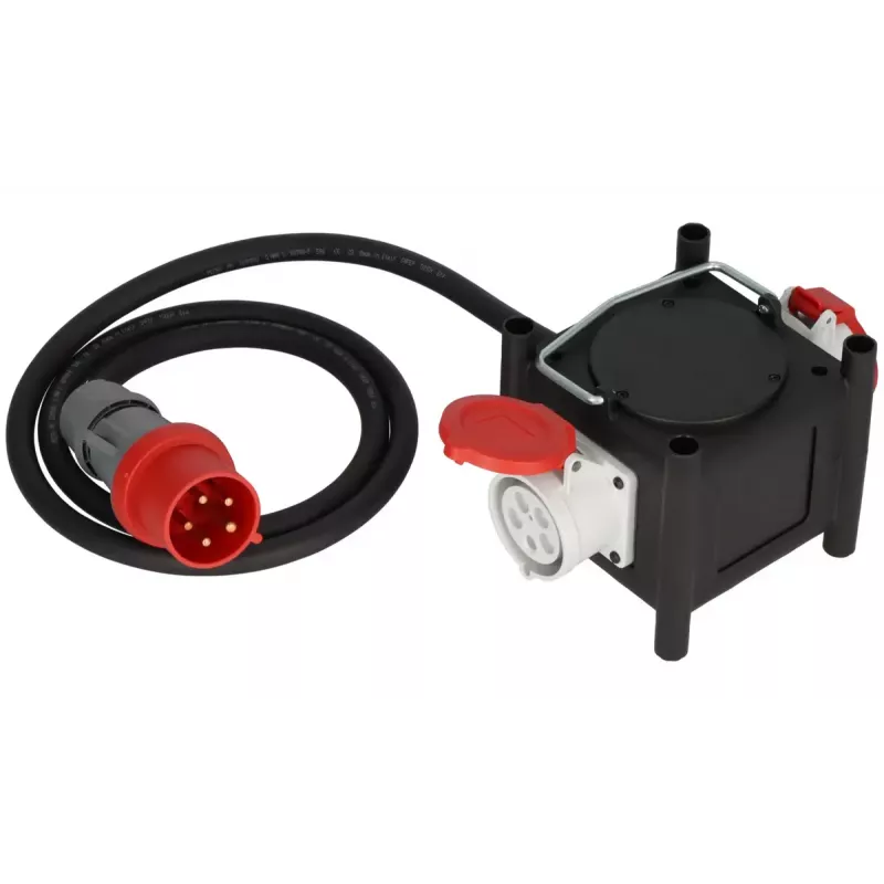 Brennenstuhl Power Extension 2m 2 AC Outlet Outdoor Black Red White