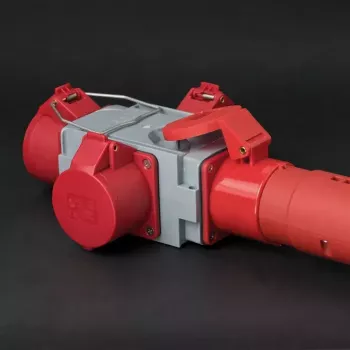 Maitinimo kištukinis adapteris Brennenstuhl 1081640 400V 16A Pilka Raudona
