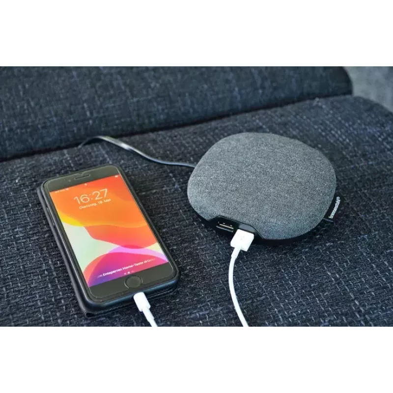 Brennenstuhl estilo įkrovimo stotis su tekstilės danga, 3 m, 1 rozetė + 2 USB, antracito/juoda